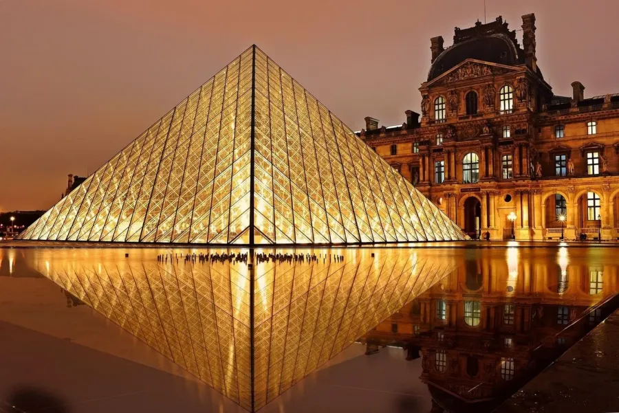 Louvre courtyard